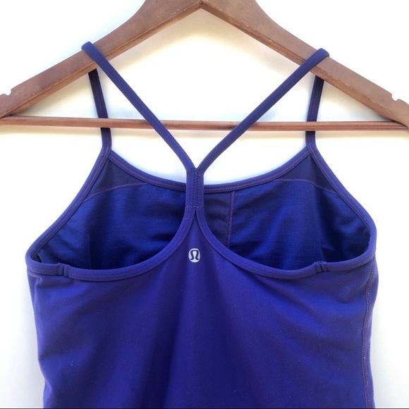 lululemon Power Y Tank Top Purple Size 6 - Picture 3 of 4